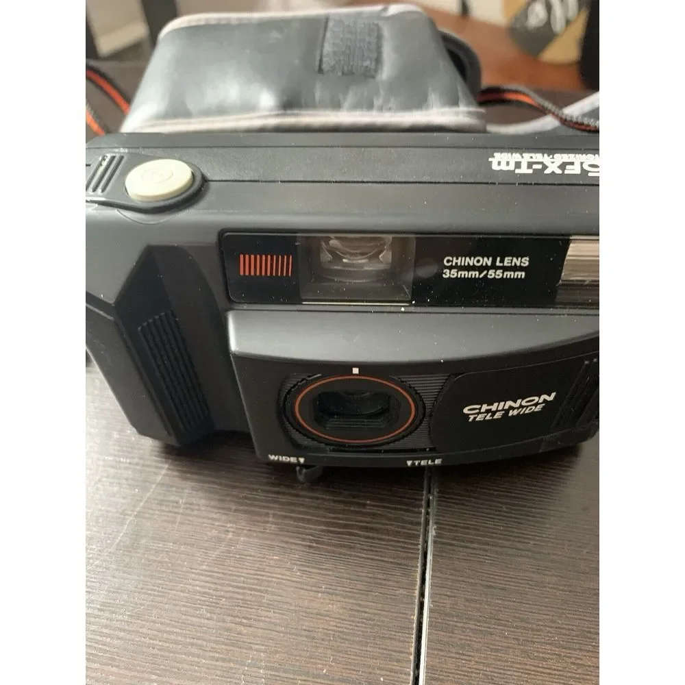 Vintage‎ Chinon Tele Wide 35FX-Tm 35m/55mm Lens Film Camera Motorized -Tested